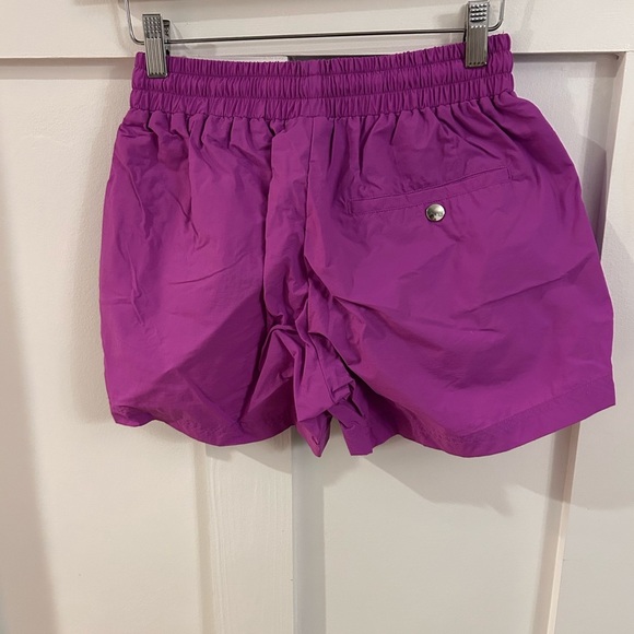 Rowing Blazers Purple nylon 90s gym shorts elastic waist - Picture 3 of 5